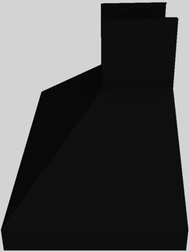 Vent-A-Hood® 48" Black Euro-Style Wall Mounted Range Hood 1