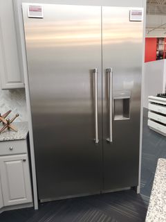 30" Panel Ready Refrigerator/ 18" Freezer Column with 36" Stainless Professional Handles