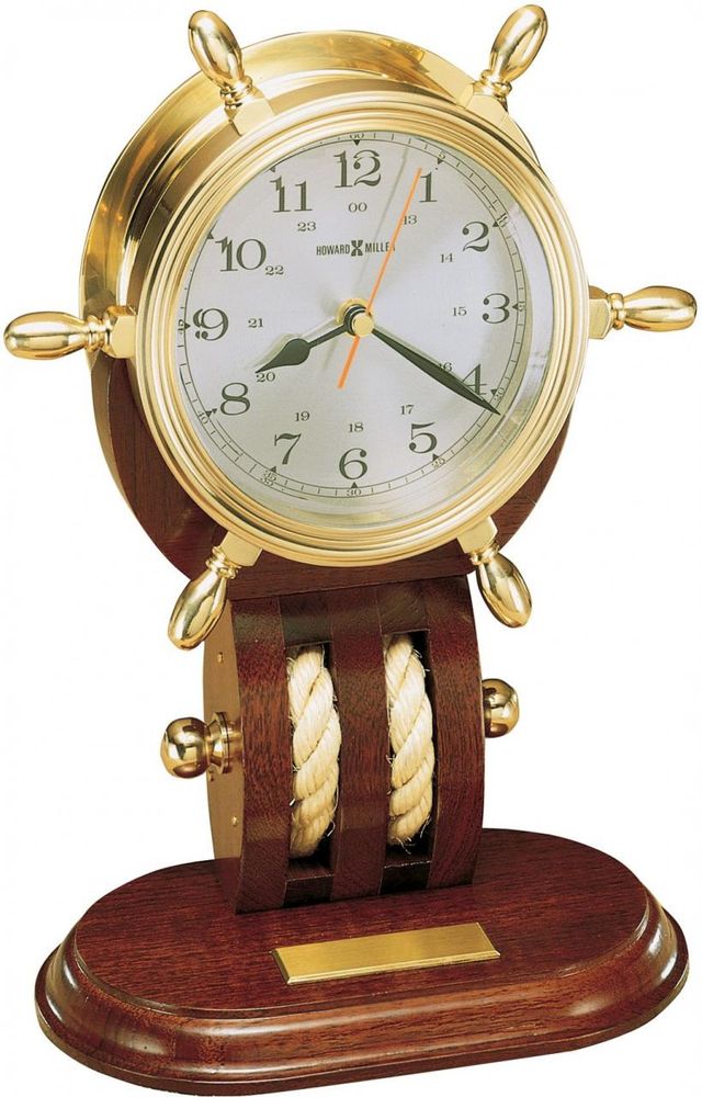 Howard Miller® Britannia Mahogany Tabletop Clock