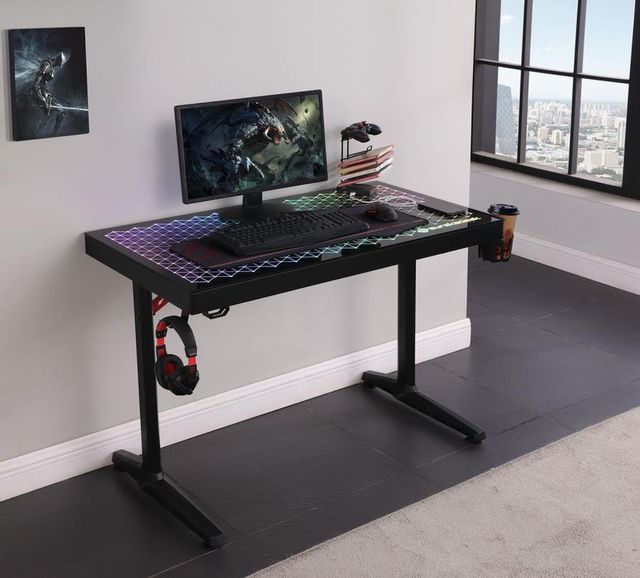 Coaster® Avoca Black Gaming Desk 3