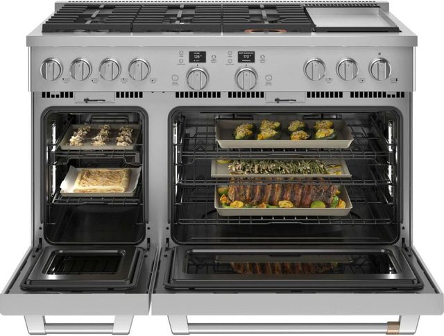 Café™ 48" Stainless Steel Professional Style Dual Fuel Range-2