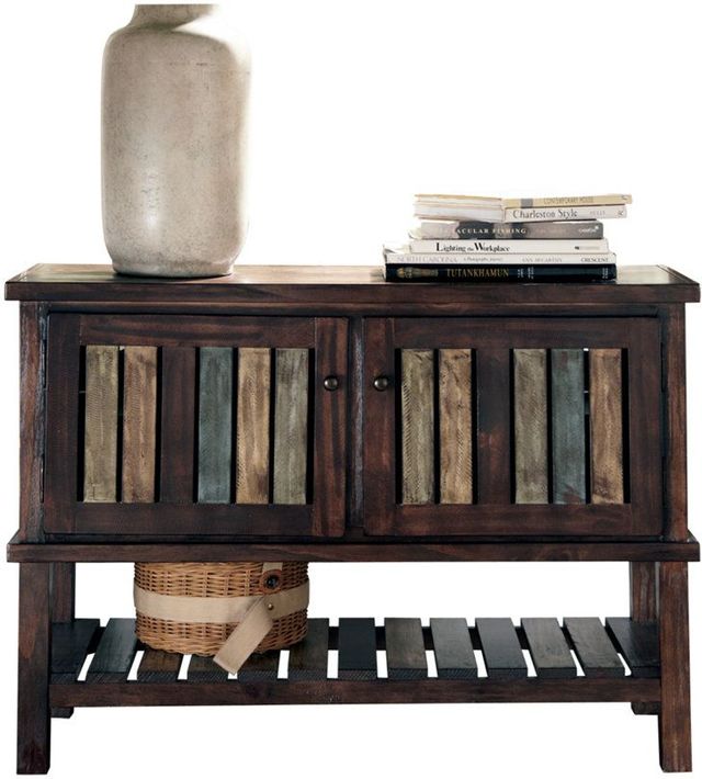 Signature Design by Ashley® Mestler Rustic Brown Console 2