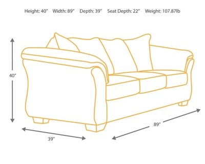 Signature Design by Ashley® Darcy Cobblestone Sofa 20