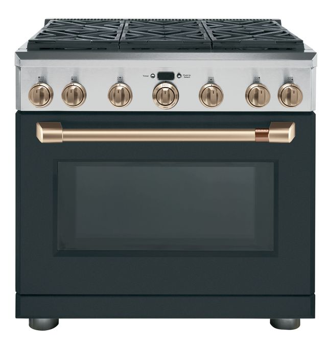 Café™ 36" Stainless Steel Professional Style Dual Fuel Range 12