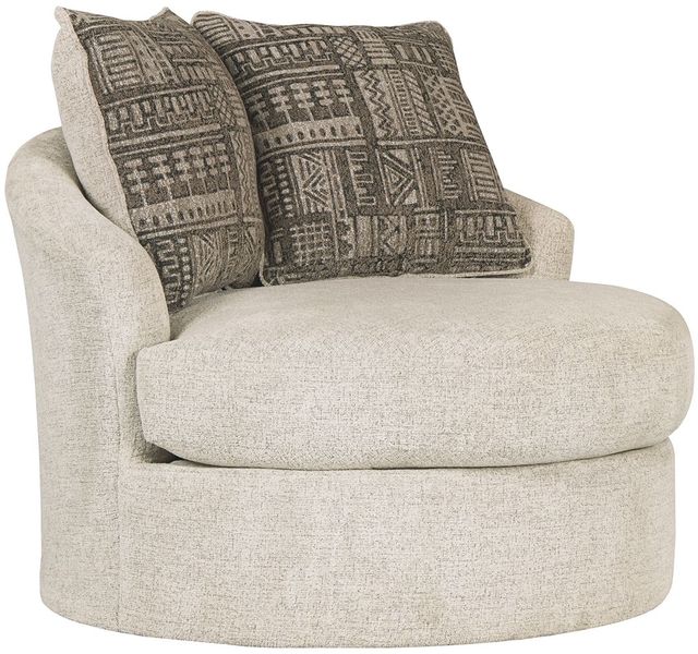 Signature Design by Ashley® Soletren Stone Swivel Accent Chair 0