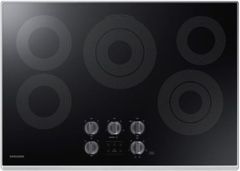 Samsung 30" Fingerprint Resistant Black Stainless Steel Electric Cooktop-NZ30K6330RG