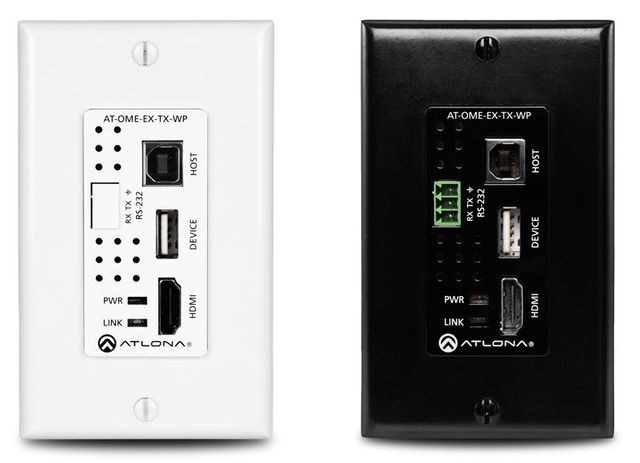 Atlona® Wallplate HDBaseT TX/RX for HDMI with USB 1