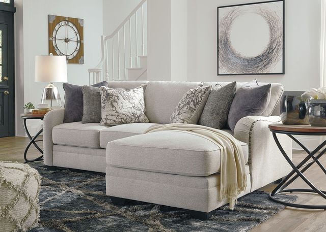 Benchcraft® Dellara Chalk 2-Piece Sectional with Chaise 1