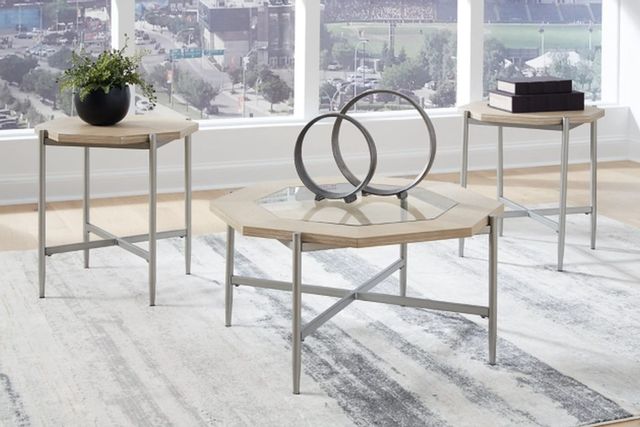 Signature Design by Ashley® Varlowe Set of 3 Bisque Table 4