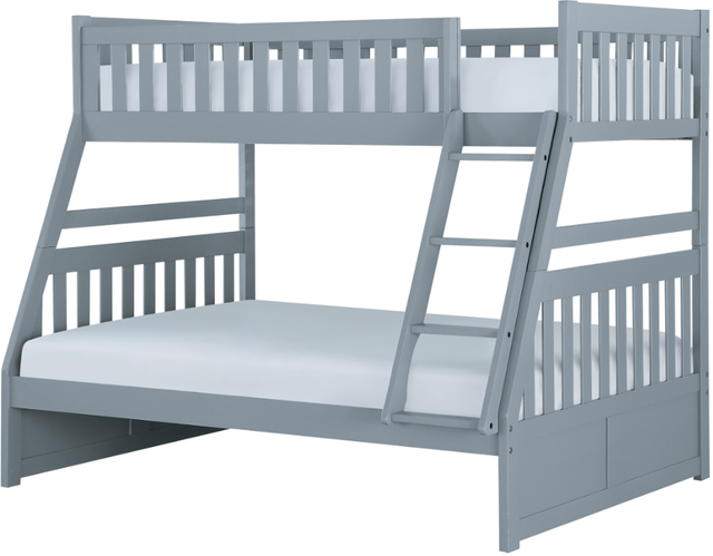 Homelegance Orion Gray Twin/Full Bunk Bed 1