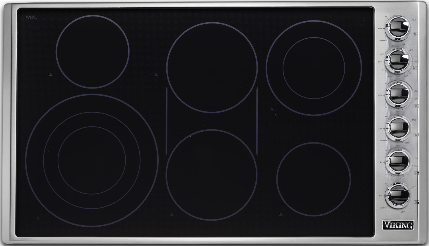 Viking® Professional 5 Series 36" Stainless Steel Electric Radiant Cooktop