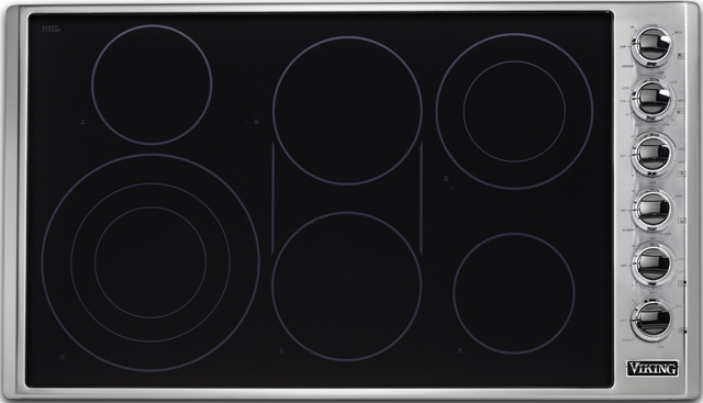 Viking® Professional 5 Series 36" Stainless Steel Electric Radiant Cooktop 8