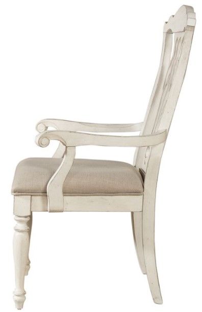 Liberty Furniture Abbey Road White Splat Back Arm Chair-2