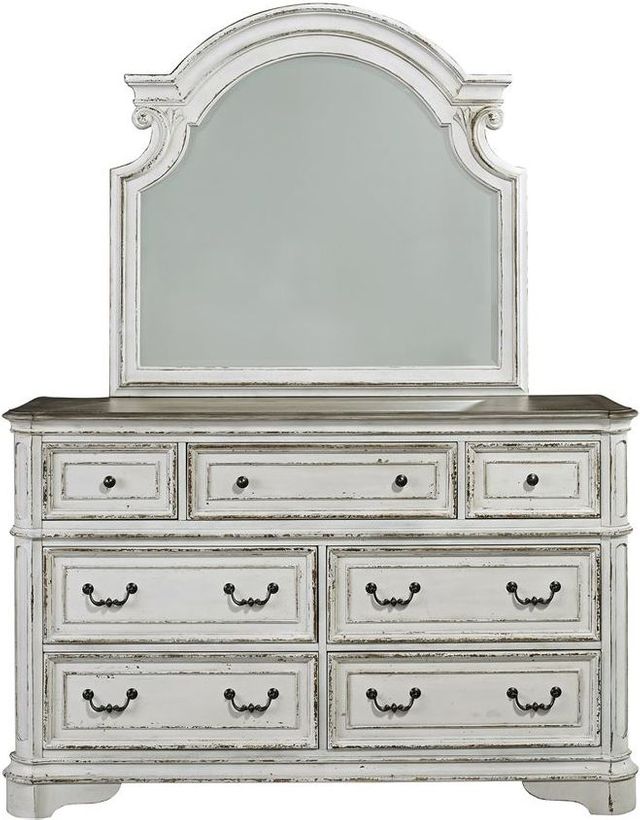 Liberty Furniture Magnolia Manor 4-Piece Antique White Queen Panel Bedroom Set-2