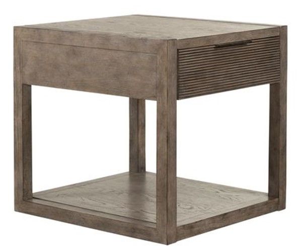 Liberty Bartlett Field Dusty Taupe End Table 