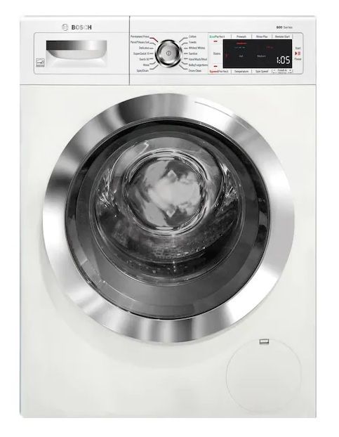 Bosch 800 Series 2.2 Cu. Ft. White Front Load Washer