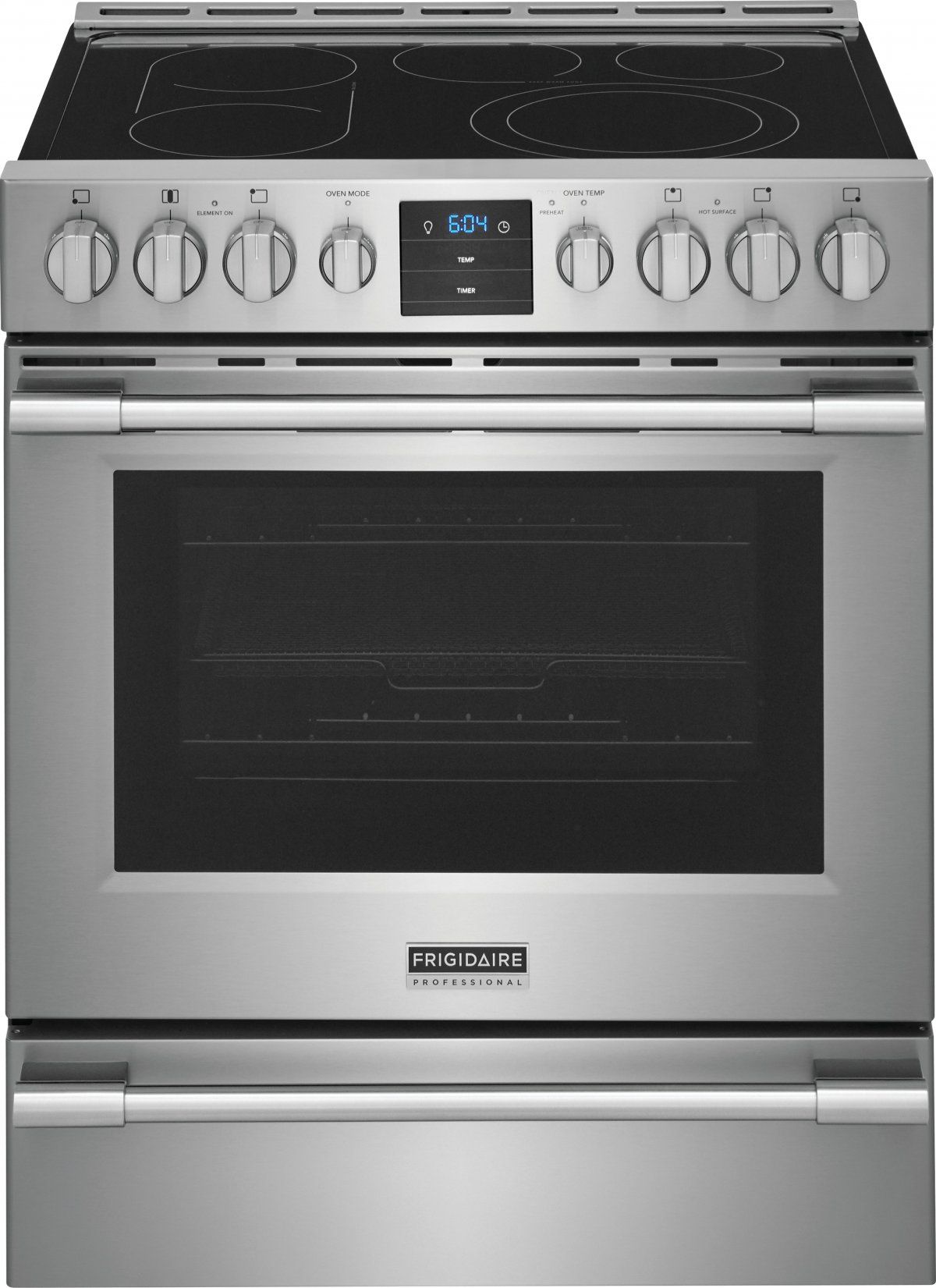 Frigidaire Professional® 30" Stainless Steel Front Control Freestanding Air Fry Electric Range