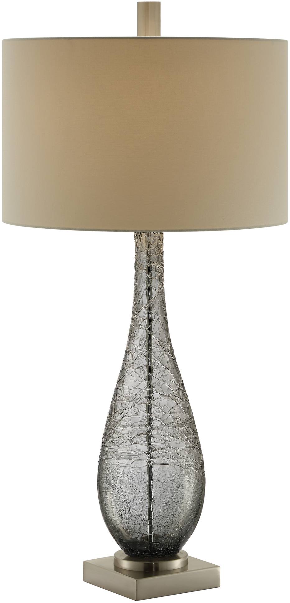 Crestview Collection Saxton Grey Glass Table Lamp