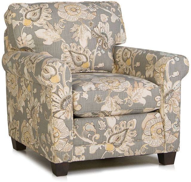 Smith Brothers 366 Collection Floral Stationary Chair