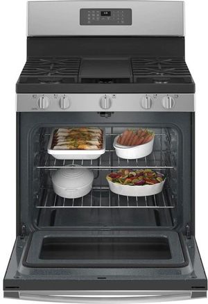 GE 30" Stainless Steel Free Standing Natural Gas Range