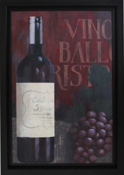 Crestview Collection Wine Time Black/Red Wall Art-0