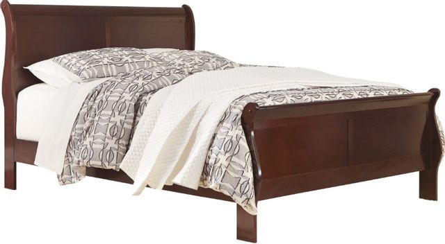 Signature Design by Ashley® Alisdair 5-Piece Dark Brown King Sleigh Bed Set-1