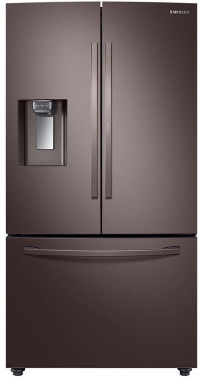 Samsung 27.8 Cu. Ft. Fingerprint Resistant Tuscan Stainless Steel French Door Full Depth Refrigerator-0