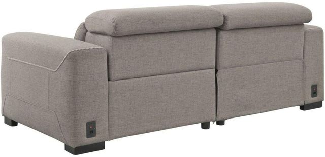 Signature Design by Ashley® Mabton 2-Piece Gray Power Reclining Sectional with Chaise 3