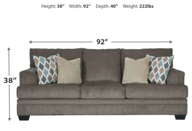 Canapé-lit Dorsten en tissu gris Signature Design by Ashley® 2