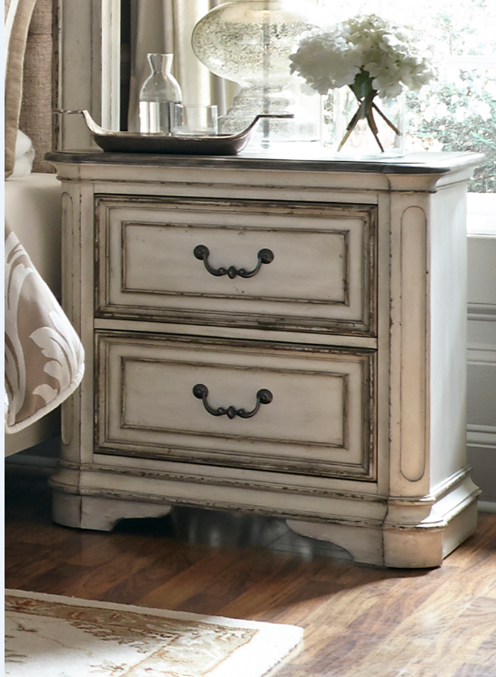 Liberty Magnolia Manor Bedroom King Sleigh, Dresser, Mirror, Chest and Night Stand Collection 3