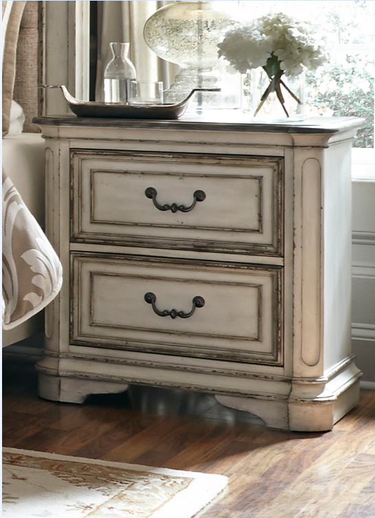 Liberty Magnolia Manor Bedroom King Upholstered Bed, Dresser, Mirror, Chest and Night Stand Collection-3