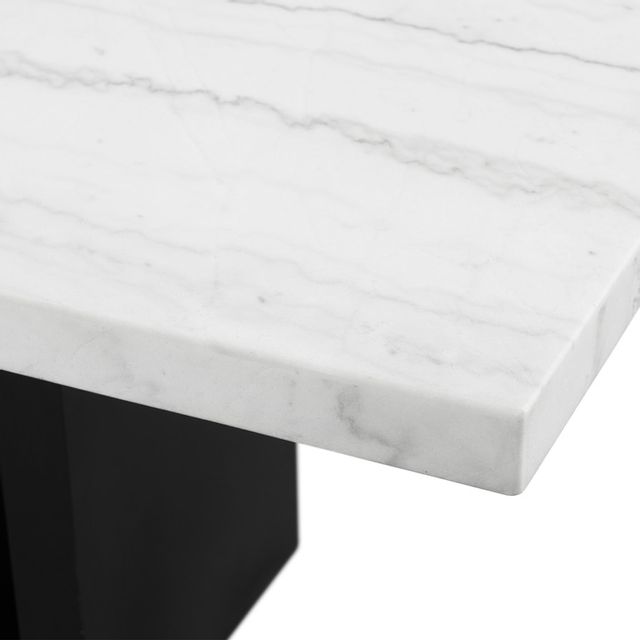 Elements Valentino Marble Dining Table & 6 Velvet Dining Chairs-3