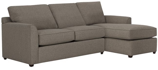 Kevin Charles Fine Upholstery® Asheville Hailey Brown Right Chaise Sectional
