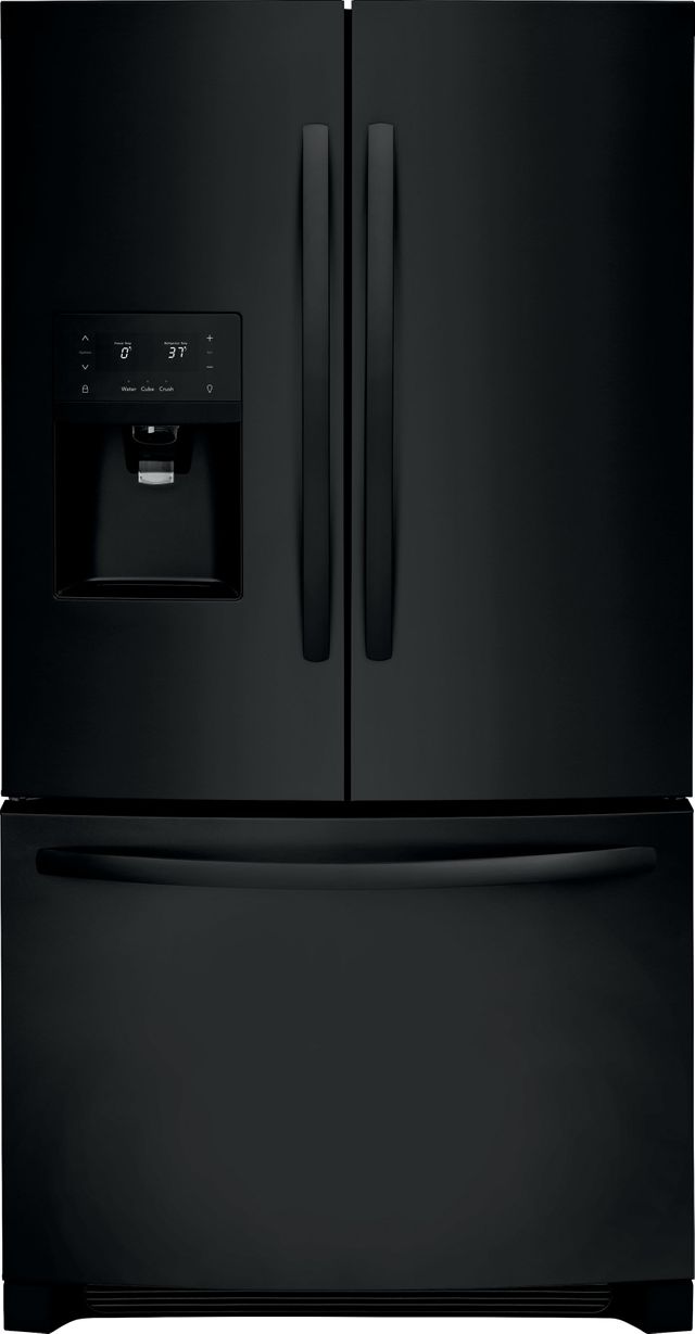 Frigidaire® 26.8 Cu. Ft. Ebony Black French Door Refrigerator Green