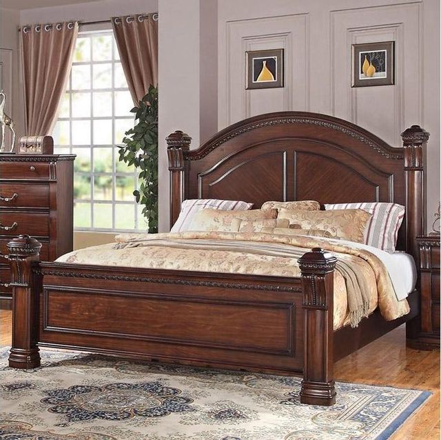 Austin Group Furniture Isabella Rich Brown Queen Bed-1
