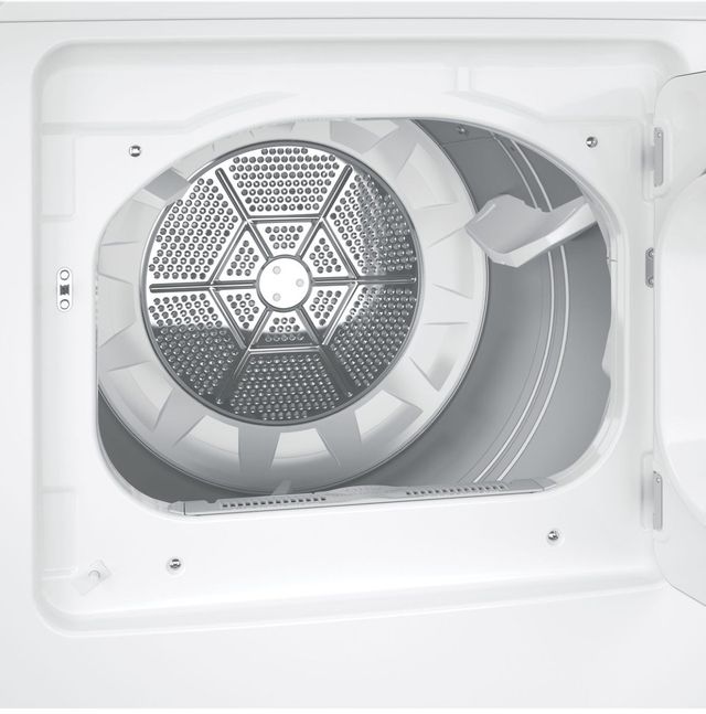 GE® 7.2 Cu. Ft. White Front Load Gas Dryer-2