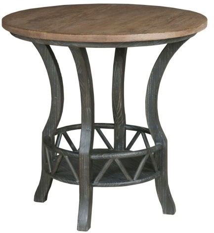 Kincaid Furniture Trails Charred Pisgah Round Lamp Table 0