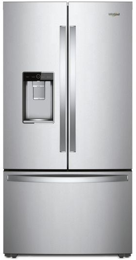 Whirlpool® 24 Cu. Ft. Counter Depth French Door Refrigerator-Fingerprint Resistant Stainless Steel