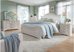 Liberty Furniture Bayside Bedroom, King Panel Bed. Dresser, Mirror, Chest and Night Stand Collection