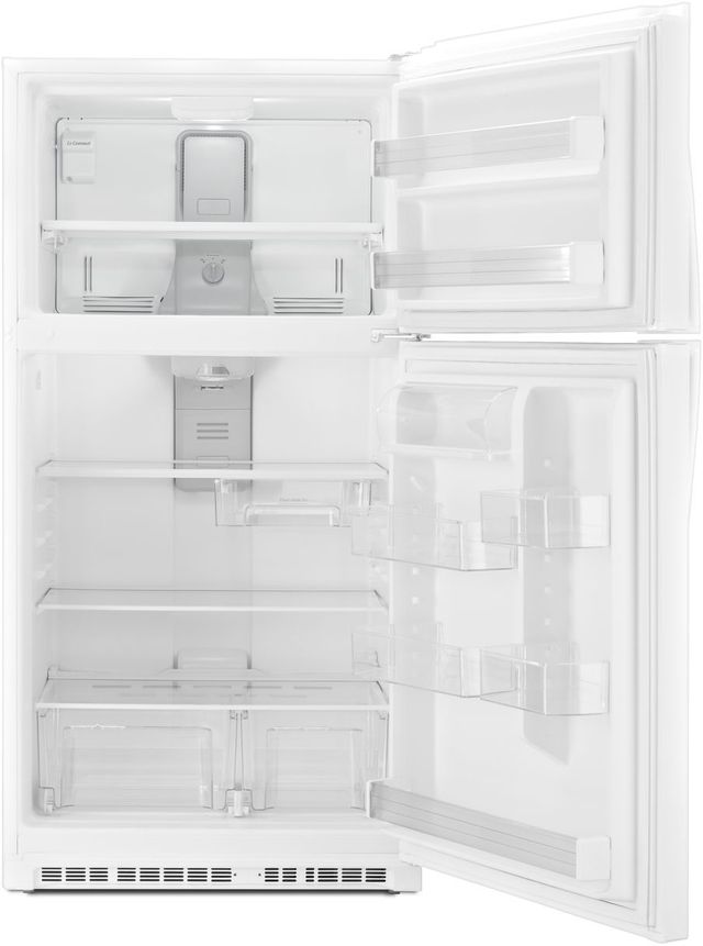 Whirlpool® 21.3 Cu. Ft. White Top Freezer Refrigerator 4