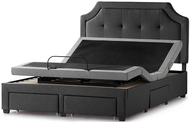 Malouf® Watson Charcoal King Platform Bed Base 5