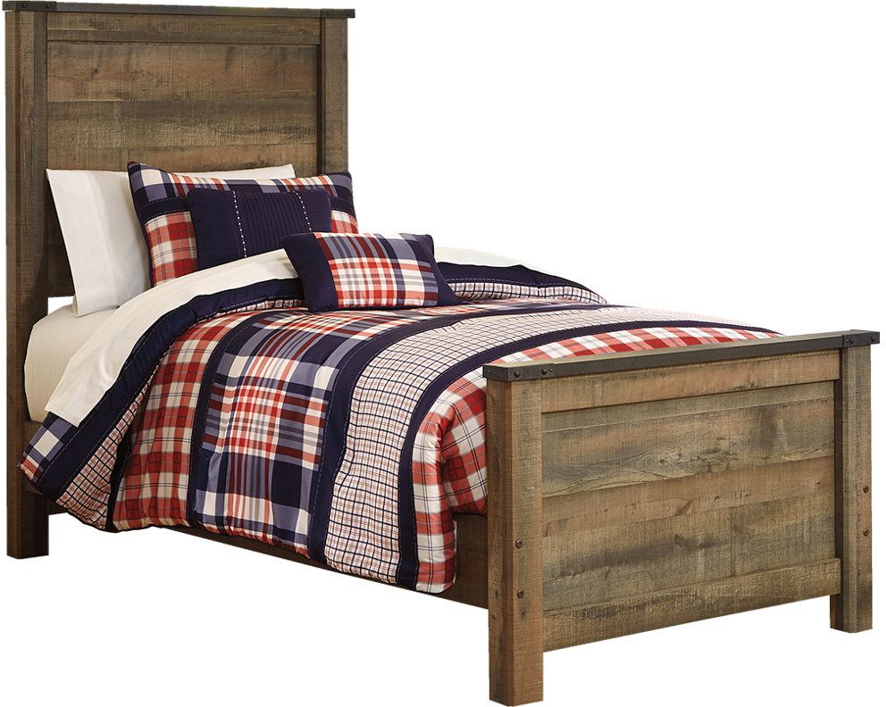 Signature Design by Ashley® Trinell Rustic Brown Twin Panel Bed