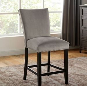 Furniture of America® Kian II Black 2-Piece Counter Height Side Chair Set