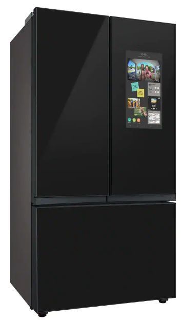 Samsung Bespoke 30 Cu. Ft. Charcoal Glass/Panel Ready French Door Refrigerator 4