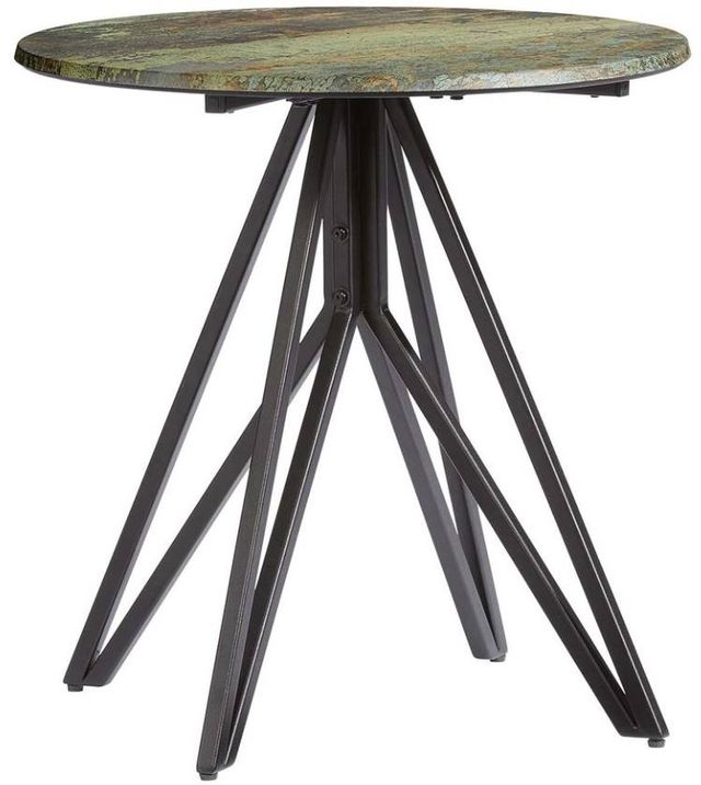 Progressive® Furniture Eden Black/Canyon Accent Chairside Table-0