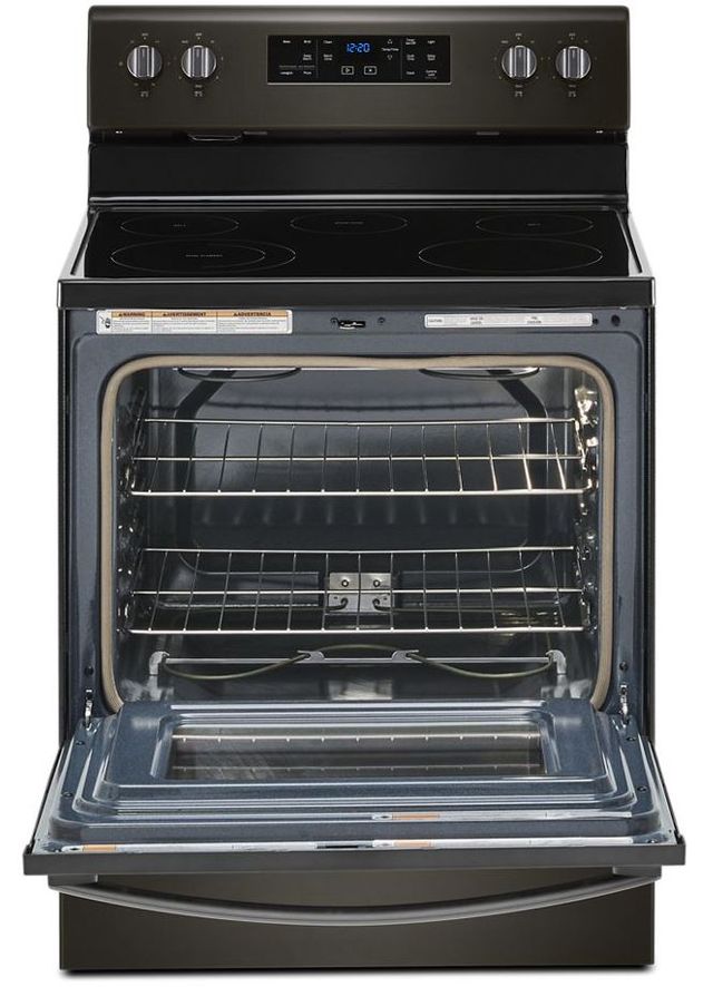 Whirlpool® 30" Black Stainless Free Standing Electric Range 1