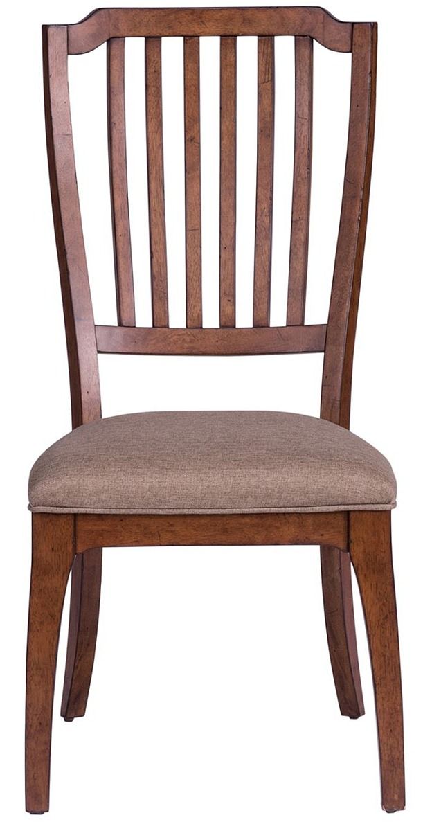Liberty Arlington House Cobblestone Brown Spindle Back Side Chair-1