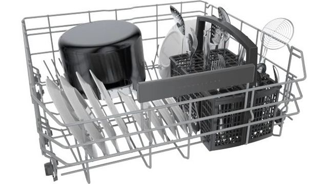 Bosch® 300 Series 24" Stainless Steel Front Control Built In Dishwasher-1