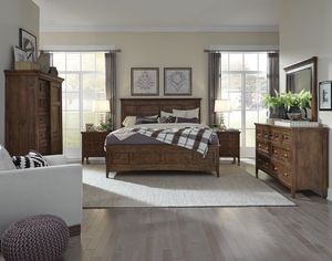 Magnussen® Home Bay Creek Toasted Nutmeg 3pc Queen Panel Storage Bedroom Group P94426347