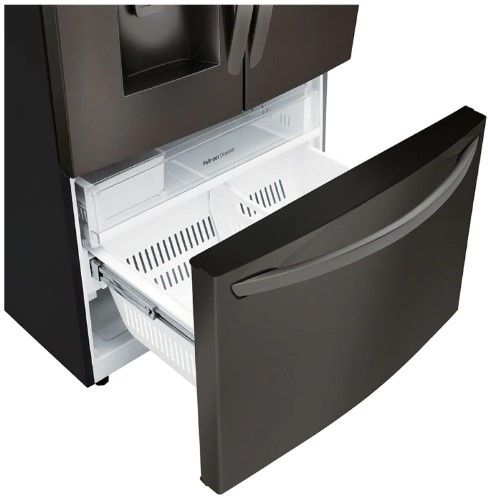 LG 26.0 Cu. Ft. PrintProof™ Black Stainless Steel Built In French Door Refrigerator 8